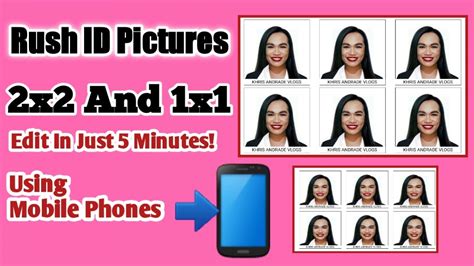 HOW TO CREATE 2X2 AND 1X1 ID PICTURE USING .